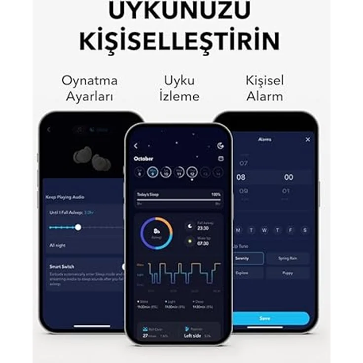 Anker Soundcore Sleep A20 Kabellose Kopfhörer für den Schlaf entwickelt Weiß, Geräuschblockierung, 80h Wiedergabe, Bluetooth 5.3 – Bild 8