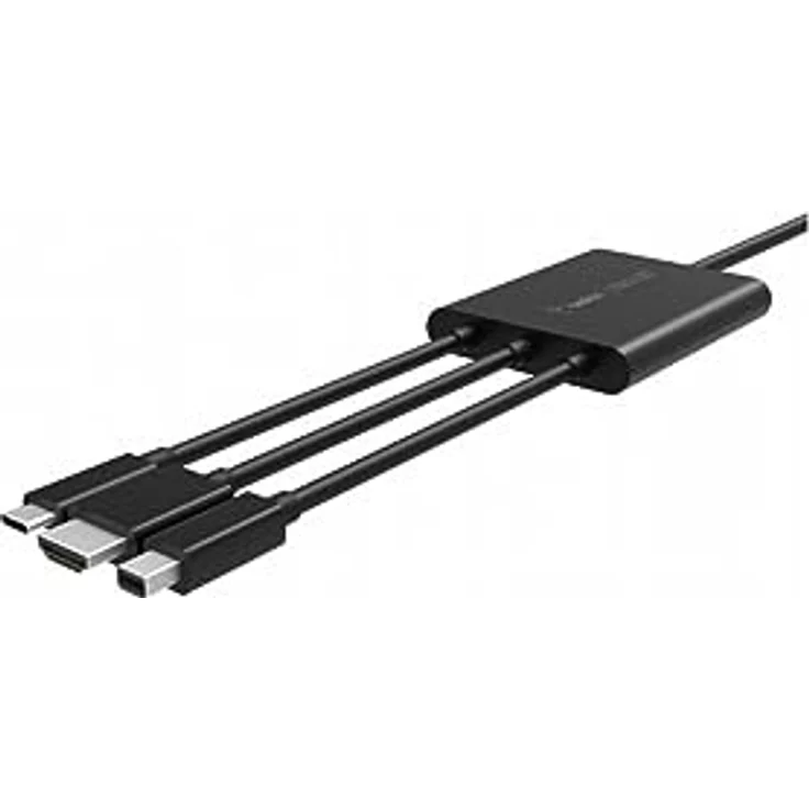 Belkin digitaler AV-Adapter ? Multiport-HDMI-Display-Adapter (verbindet Laptops über USB-C, HDMI und Mini DisplayPort mit Bildschirmen), unterstützt 4K Ultra HD – Bild 2