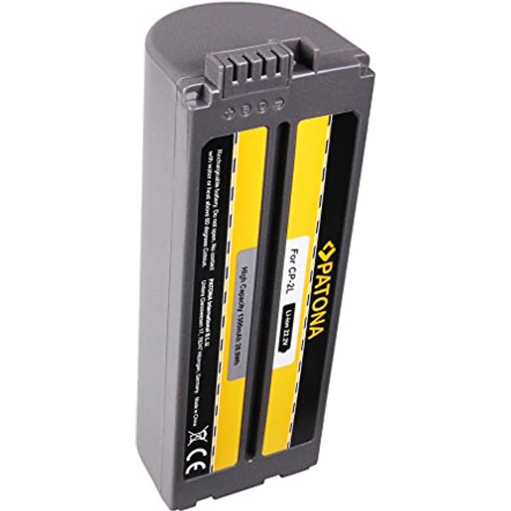 PATONA CP-2L Akku 1300mAh Li-ion Ersatzakku mit Infochip kompatibel mit Canon Selphy CP-200, CP-300, CP-400, CP-500, CP-600, CP-710, CP-750, CP-910, CP-1000, CP-1200, CP-1300, CP-1500 Fotodruckern – Bild 2