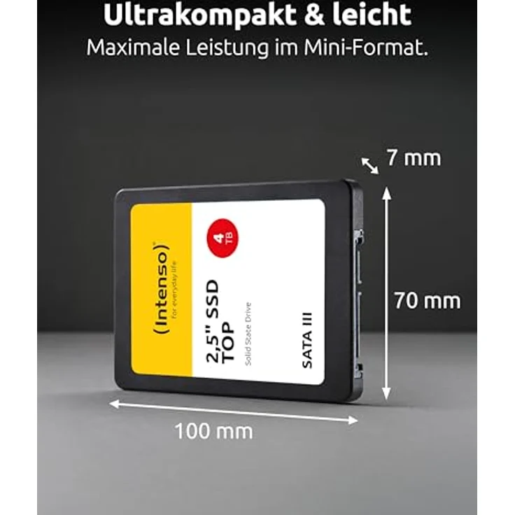 Intenso 6.3 cm (2,5") 4TB SSD SATA III, interne Solid State Drive mit bis zu 550 MB/s Lesegeschwindigkeit – Bild 7