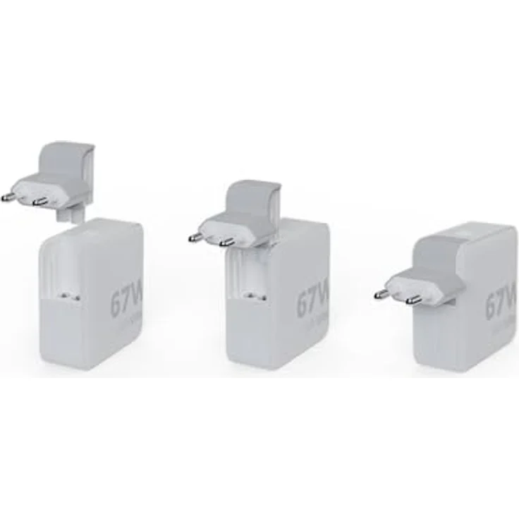 Xtorm Reise-Ladegerät GaN Ultra 67W 2x USB-C Power Delivery mit 2m Kabel, Weiß – Bild 4