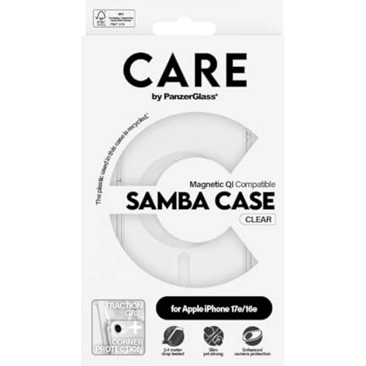 CARE by PanzerGlass Fashionable Case Samba MagSafe Handyhülle, Backcover aus 100 % recyceltem TPU, stoßfest, stylisch tragefreundlich – Bild 3