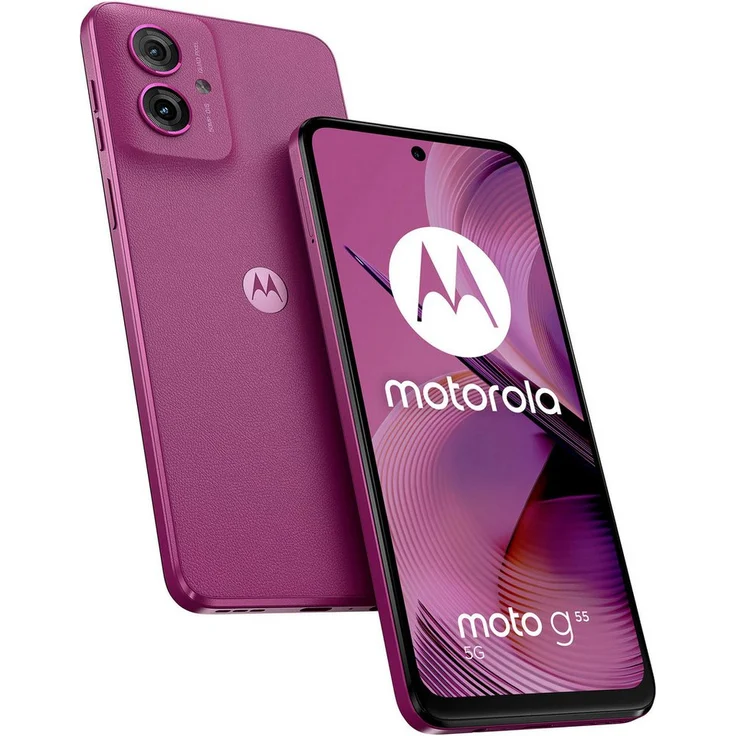 Motorola moto g55 5G Smartphone, 256 GB Speicherplatz, 50 MP Kamera, veganem Kunstleder Design – Bild 1