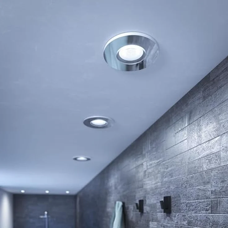 Philips Hue Adore recessed chrome 3x5W 230V, Smarte Deckenbeleuchtung mit flexibler Lichtsteuerung – Bild 4