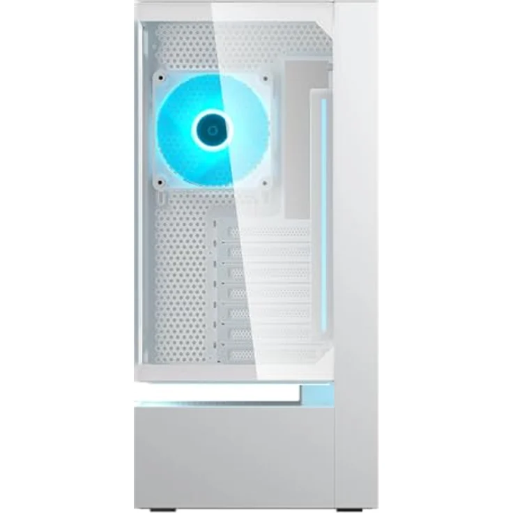 Cougar CFV235 Gehäuse Midi-Tower, ARGB, Glas, Weiss, für ATX/mATX/Mini-ITX, mit USB 3.2 und Platz für 4x 2.5"/2x 3.5" Laufwerke – Bild 3