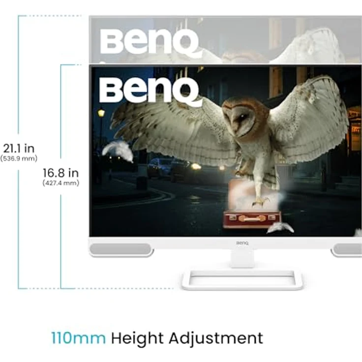 BenQ EW2790U 27" 4K Monitor mit 98% P3, AI Contrast, 2.1-Kanal-Lautsprechern, USB-C, Ergonomie und Eye-Care-Technologie – Bild 3
