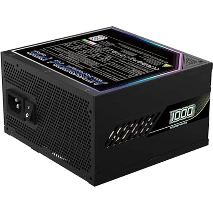 Gigabyte AORUS Elite P1000W Ice Netzteil - 80 Plus Platinum, Vollmodulares Design, 120mm Lüfter, ATX 3.0-kompatibel – Bild 5