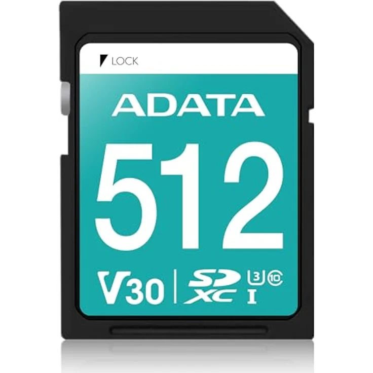 ADATA Premier Pro Speicherkarte 512 GB SDXC Klasse 10 UHS-I - Speicherkarten (512 GB, SDXC, Klasse 10, UHS-I, 100 MB-s, Blau) (ASDX512GUI3V30S-R)
 – Bild 4