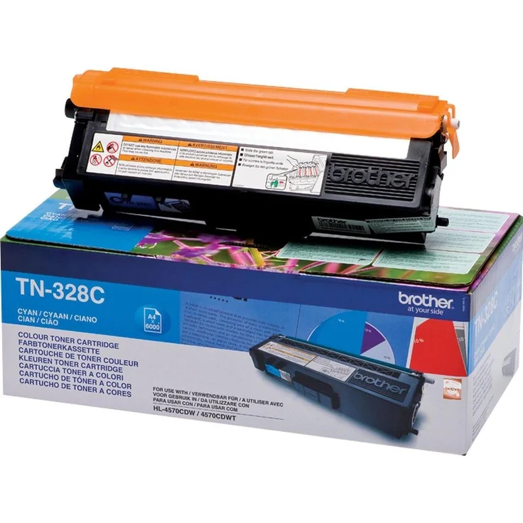 Brother TN-328C, Tonerkartusche in Cyan mit hoher Druckqualität und 3 Jahren Garantie – Bild 2