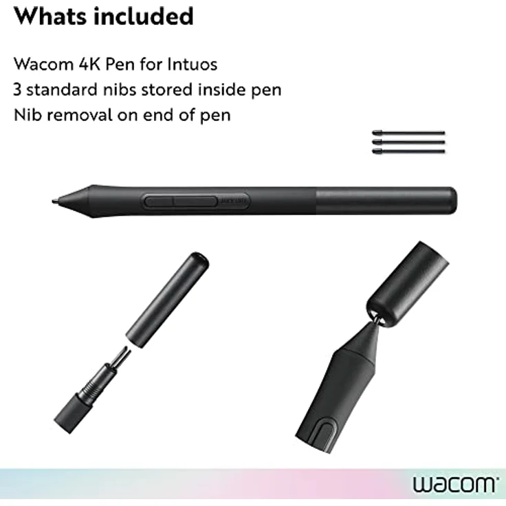 Wacom Pen 4K LP1100K, Grafikstift für Intuos CTL-4100/CTL-6100, kabellos, 4096 Druckstufen, schwarz – Bild 6