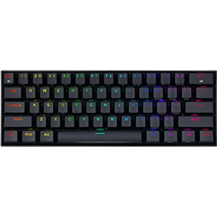 Redragon K530 Draconic Pro, 60% Keyboard, 61 Keys, RGB, Hot Swap, Schwarz