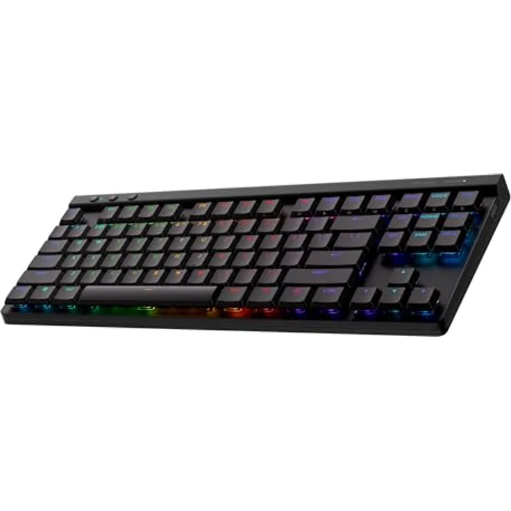 Logitech G G515 TKL Schnurgebundene Tastatur (FRA) (Blue | Tactile) - Schwarz - LEISTUNGSVORTEILE MIT NIEDRIGEM PROFIL, ERSTKLASSIGES TIPPERLEBNIS, SCHLANKE ÄSTHETIK, VOLLSTÄNDIG PROGRAMMIERBAR, EINE LEISTUNGSSTARKE ERGÄNZUNG ZUM G502 X