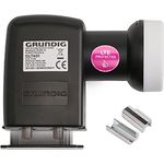 [Test SEHR GUT *] GSS Twin LNB für digital Satschüssel - 2 Teilnehmer, Fernseher - 2fach - mit LTE Filter - Full HD, 4K, HDTV, 0.1dB, 2-Fach, Wetterschutz, kälte- & hitzebeständig + Aufdrehhilfe