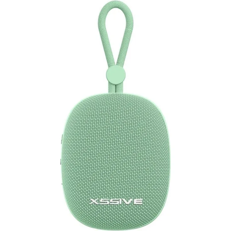 XSSIVE Tragbarer Wireless Lautsprecher, Mobiler Bluetooth Speaker mit kraftvollem Klang, Grün