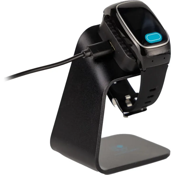 one button phone Smartwatch-Armband Ladestation Modell 2024, magnetische Ladestation mit stabilem Metallgehäuse und sicherem Stand