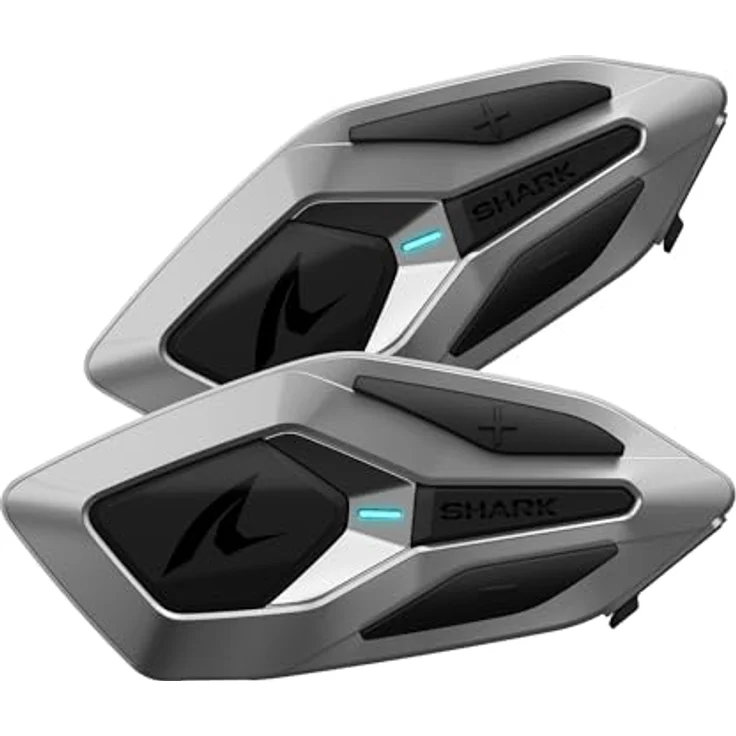 Shark Sena, Mesh Bluetooth Kommunikationssystem Doppelset für Helme, wasserdicht, HD-Lautsprecher, bis zu 24 Fahrer, 1600m Reichweite – Bild 1
