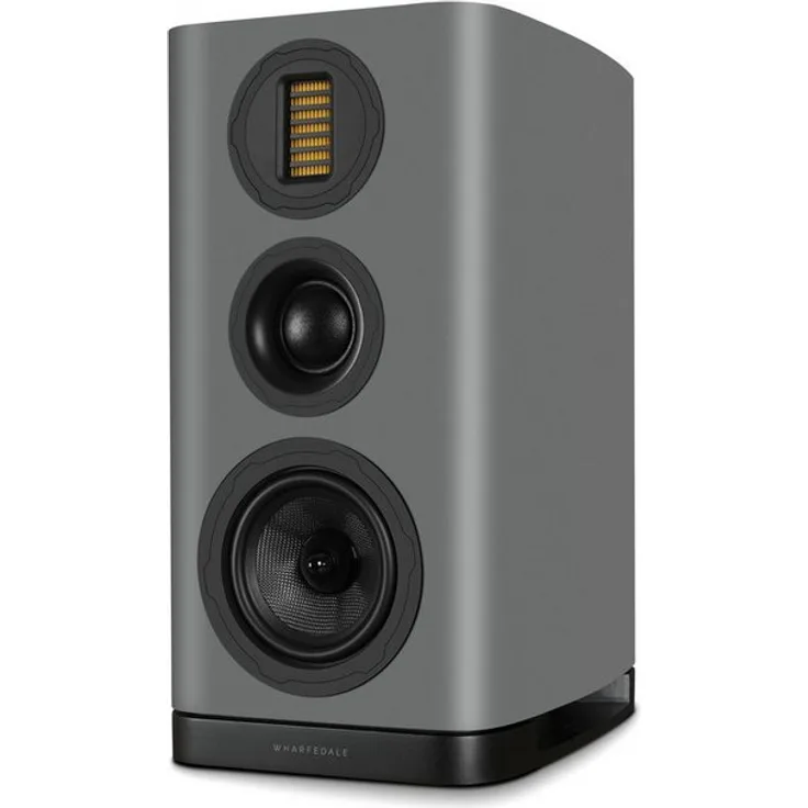 WHARFEDALE EVO 5.2 Regal-Lautsprecher, High-End-Klangqualität mit AMT-Hochtöner und SLPP-Bassreflexsystem, elegantes Gehäusedesign