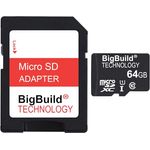 64GB Ultra schnelle 80MB/s Klasse 10 MicroSD SDXC Speicherkarte für Samsung Galaxy S8 mobile | BiGBuild Technology