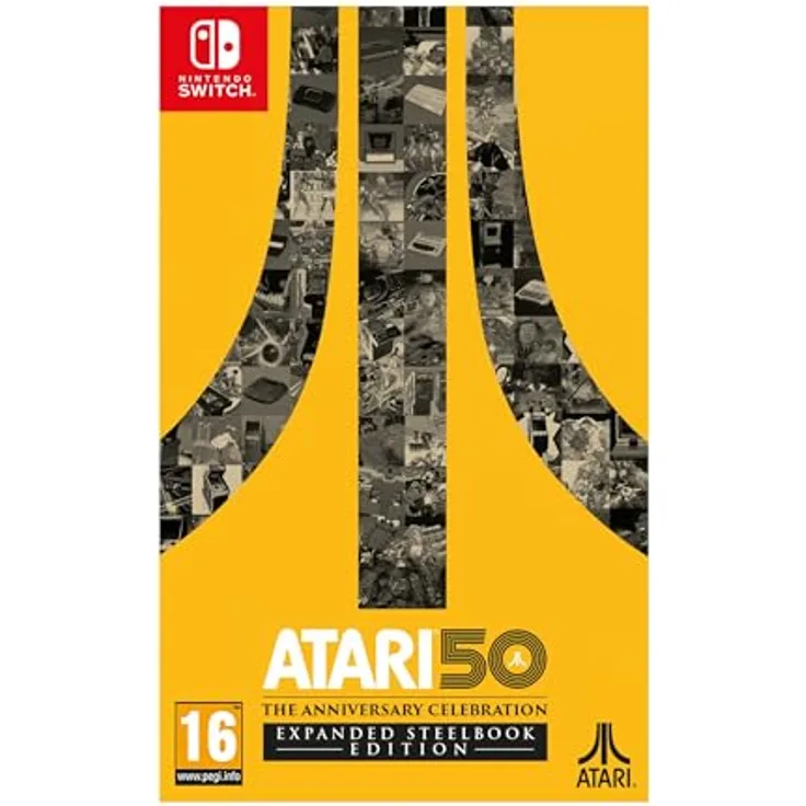 Atari 50: The Anniversary Celebration - Expanded Edition - Steelbook - Switch, Über 140 klassische Spiele, exklusive Artikel, Interviews & mehr