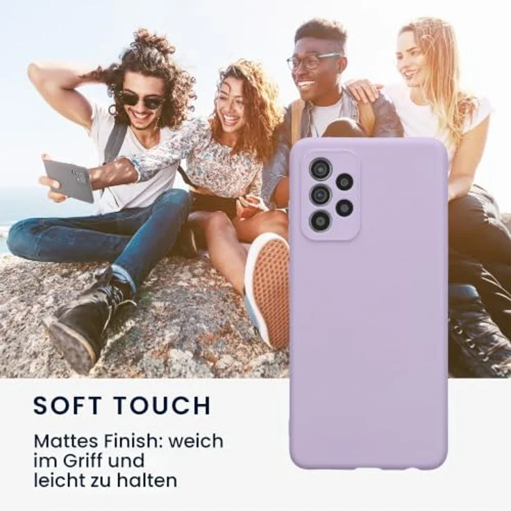 kwmobile Handyhülle für Samsung Galaxy A52 / A52 5G / A52s 5G - Flexibles Silikon Case in Lavendel mit präzisen Ausschnitten für Kamera und Anschlüsse – Bild 4