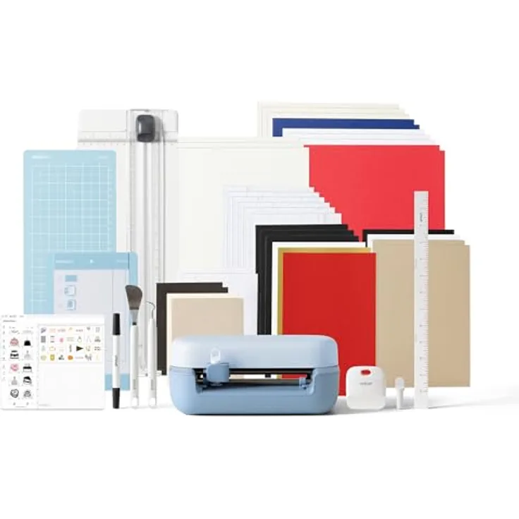Cricut Joy™ 2 Essential Bundle, Intelligente kompakte Schneidemaschine mit 11,4 cm Schnittbreite für individuelle Karten, Aufkleber und Etiketten