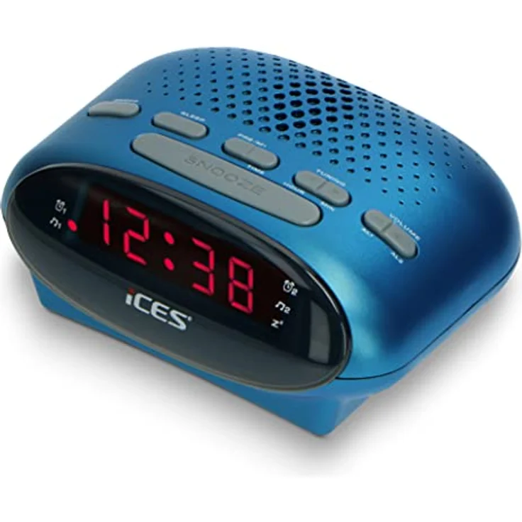 iS ICR-210 Uhrenradio (2X Weckzeiten, Schlummerfunktion, Sleeptimer) blau – Bild 6