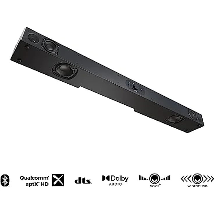 Nubert nuPro AS-2500 | Schwarze Soundbar | kompakte Soundbar mit Dolby Audio, DTS und Bluetooth | Aktiver TV-Lautsprecher für Spitzenklang | Geeignet für Wandmontage | Stereoton in 3-Wege-Technik – Bild 3