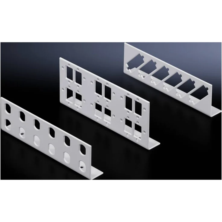 Rittal 7462.000 12 Port LWL-Patchpanel ST, unbestückt, für Polycarbonat Kleinverteiler, RAL 7035