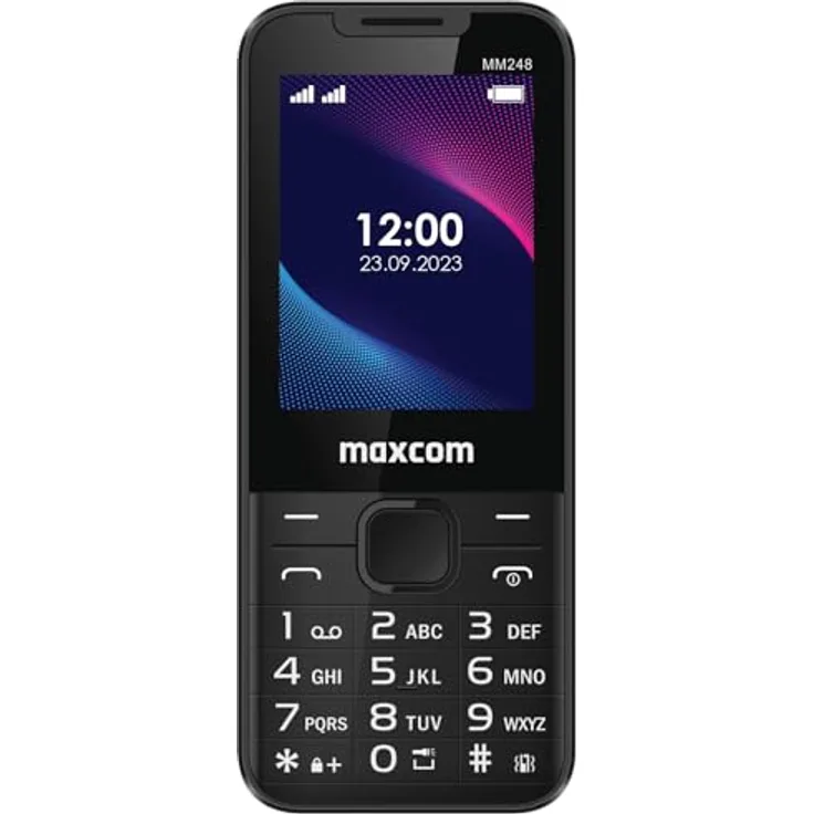 Maxcom MM248 6,1cm (2,4 Zoll) 4G Schwarz Mobiltelefon 2,4 Zoll, Maxcom