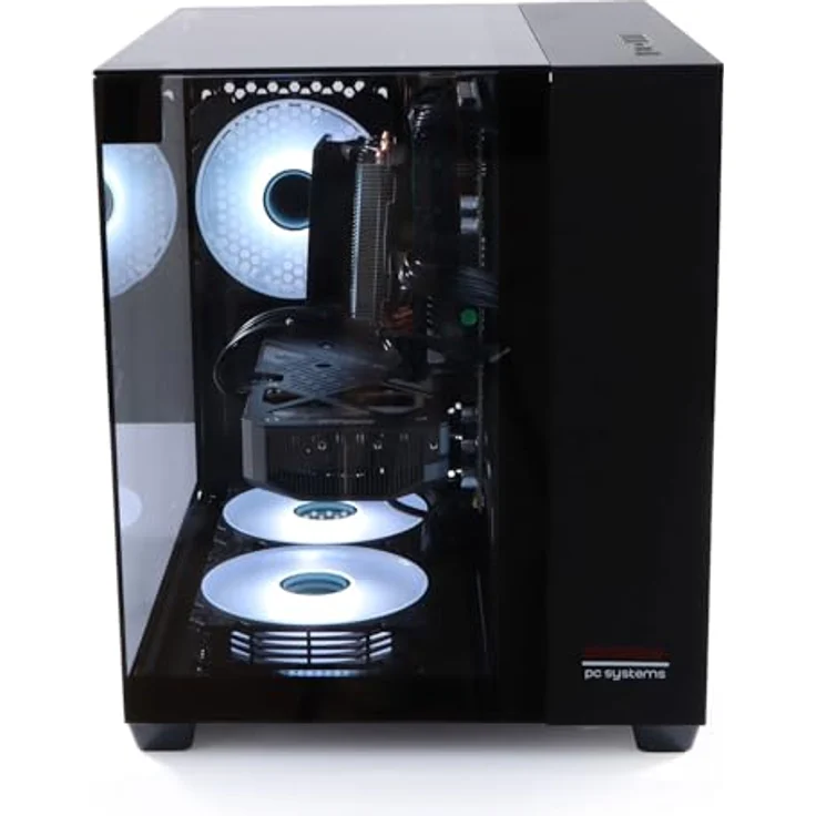PC Store NCA Chronicle Gaming PC Triorama, Intel E5-2678v3, 12 Kerne, 16 GB RAM, 240 GB SSD, Nvidia GeForce RTX 3050, Luftkühlung, Windows 11, Schwarz – Bild 4