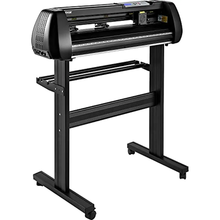 VEVOR Schneideplotter 720 mm mit 20-800 mm/s Schneidgeschwindigkeit, 3 Klingen, Bluetooth, LCD-Display und 5 Vinylrollen für Schilder & Dekorationen