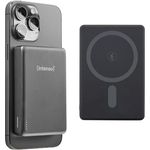 Intenso MW10000 Magnetische Powerbank 10000 mAh, MagSafe kompatibel, Wireless Charging 15W, USB-C PD 20W, Grau
