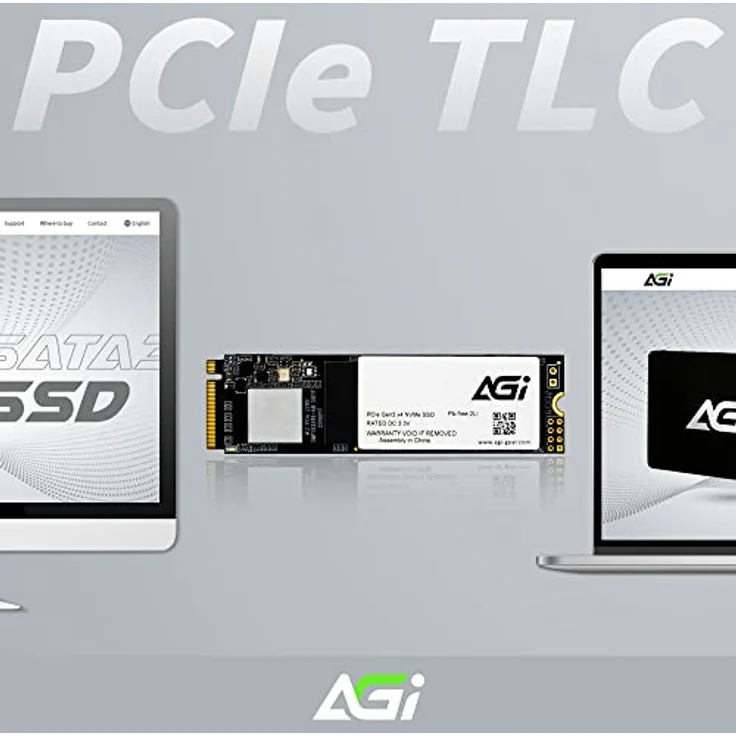 AGI TECHNOLOGY Festplatten Modell AGI SSD INTERNE M.2 1TB PCIE 2280 GEN. 3X4 LESEN/SCHREIBEN 2570/2070 MBPS – Bild 4