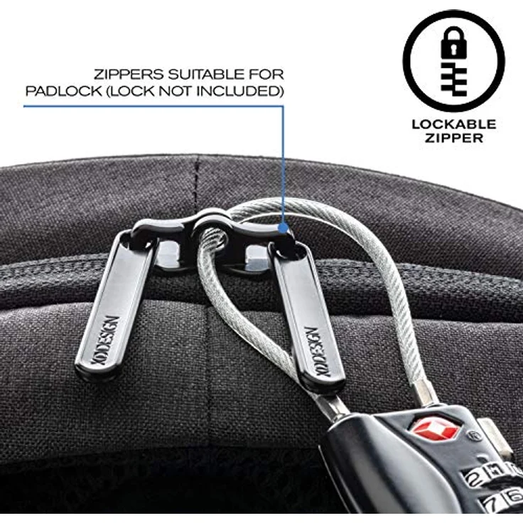 XD Design Bobby Hero Small, Rucksack mit RFID-Schutz und Laptopfach für 38 cm Geräte, grau – Bild 6