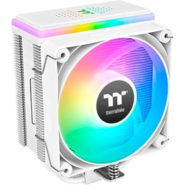 Thermaltake Astria 400 ARGB, CPU Kühler mit 27 RGB-LEDs, 230 W TDP, Weiss – Bild 8