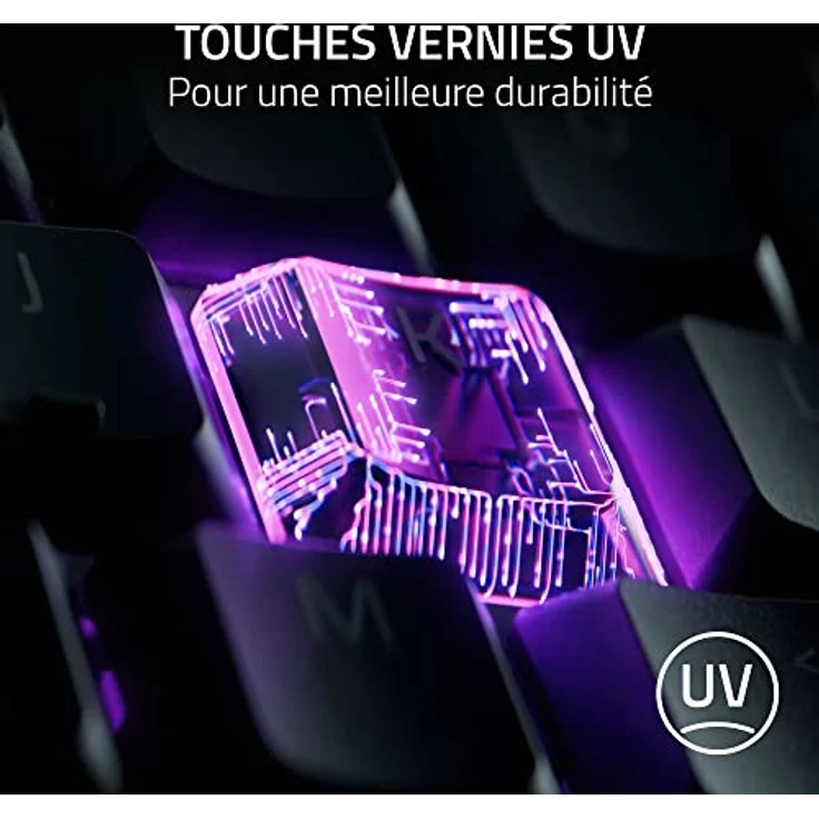 Razer Ornata V3 Tenkeyless – Kompakte Gaming-Tastatur mit niedrigem Profil (Mecha-Membran-Schalter, UV-Lack-Tasten) | Schwarz – Bild 4