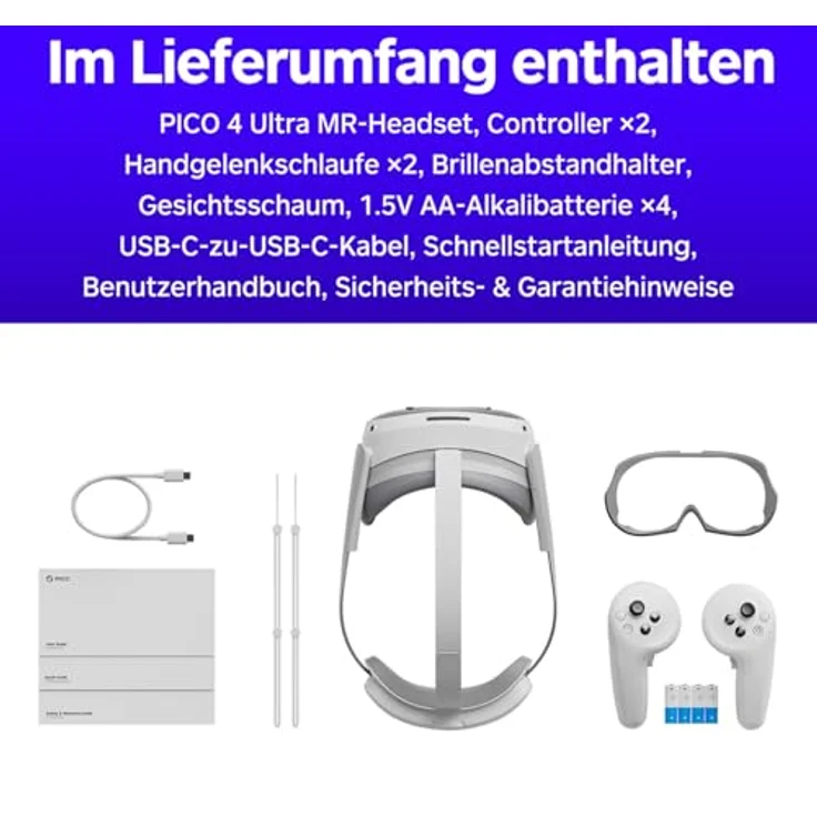 PICO 4 Ultra Mixed-Reality-Headset, Qualcomm XR2 Gen 2 Chipsatz, 6DoF-Tracking, 32-Megapixel-Kameras – Bild 3