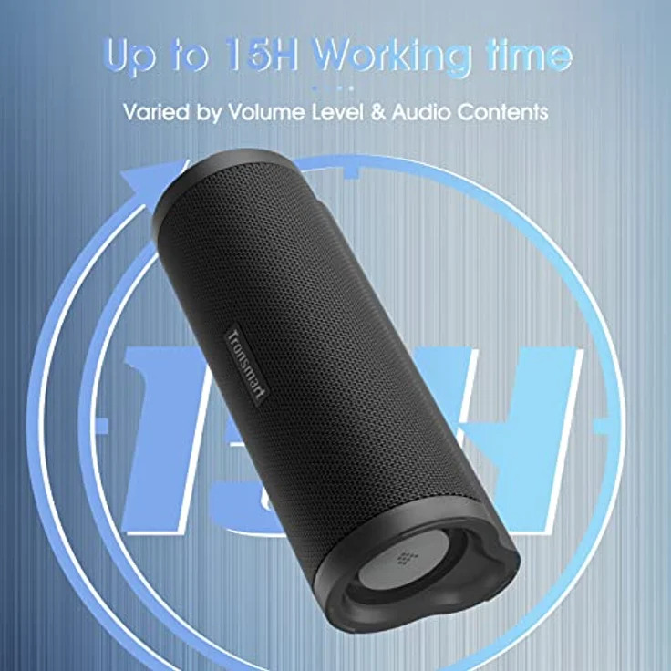 Tronsmart Bluetooth Lautsprecher, Stereo Lautsprecher 30W RMS (40W Peak), Ausgewogener und hervorragender Klang, TypC Schnellaufladung, IPX7 Wasserdicht Music Box mit 15h Akku, für Reisen, Party – Bild 4