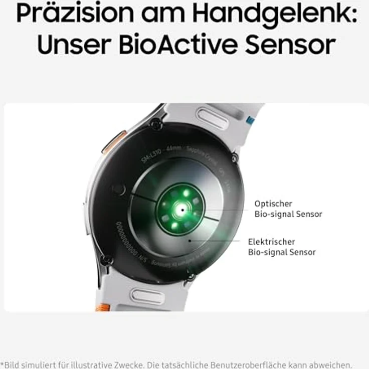 Samsung Galaxy Watch 7 Smartwatch, Fitness-Uhr, Aktivitätstracker, 40mm, Bluetooth, Cream – Bild 5