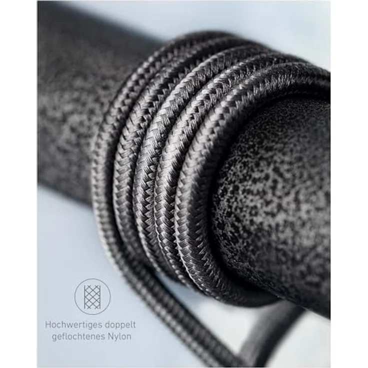 Anker 2 Pack New Nylon USB C to USB C Cable, 1,8 m, schwarz (B8753011) – Bild 6