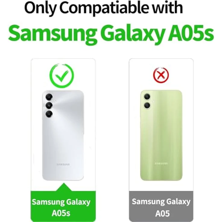 LeYi Hülle für Samsung Galaxy A05S, durchsichtige TPU Silikon Handyhülle mit 2 Schutzfolien, stoßfest mit Kameraschutz, Crystal Clear Cover Case – Bild 2