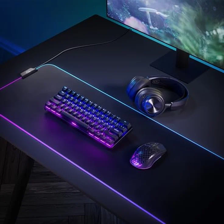 SteelSeries Apex Pro Mini Wireless, Gaming-Tastatur, USB-Dongle QWERTZ, schwarz – Bild 2