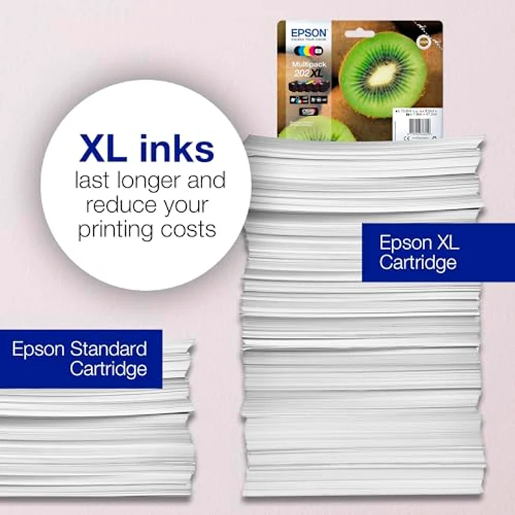 Epson Original 202 Tinte Kiwi (XP-6000 XP-6005 XP-6100 XP-6105) Multipack 5-farbig – Bild 4