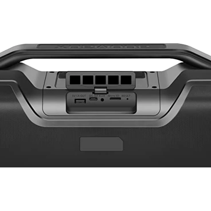 Defender Bluetooth-Lautsprecher Beatbox 50, IPX5 wasserdicht, Party Boombox 50 W mit Stereo-Sound, LED-Licht für drinnen und draußen, tragbare Hi-Fi Musikbox mit EQ und integrierter Powerbank, blau – Bild 3