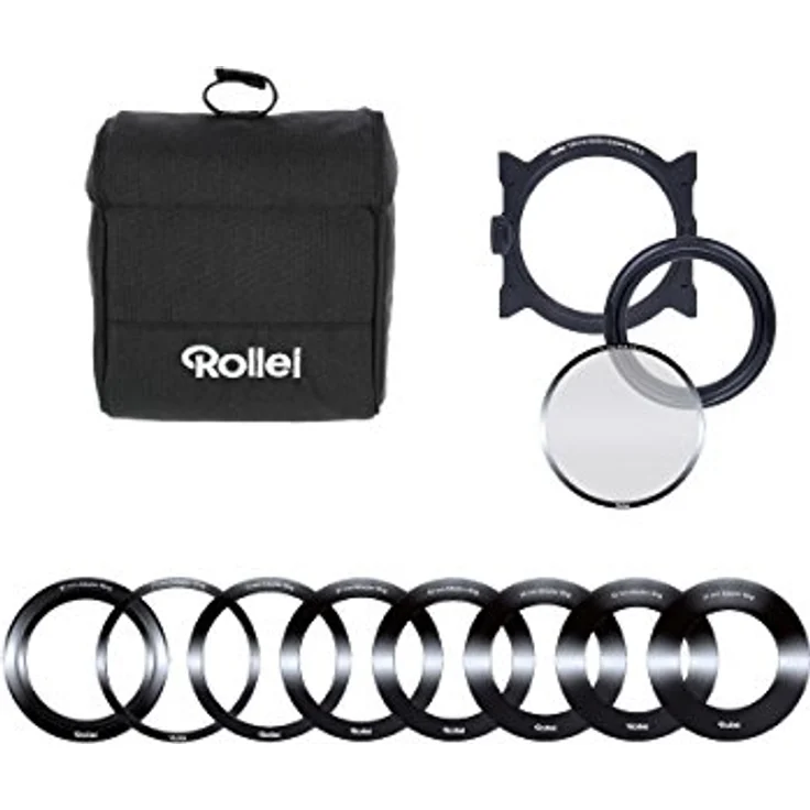 Rollei Mark II Filterhalter Starter Kit I Steckfiltersystem für 100mm Rechteckfilter, inkl Soft GND8 & CPL Filter, Objektivadapter 52 ? 82mm, Filtertasche – Bild 4