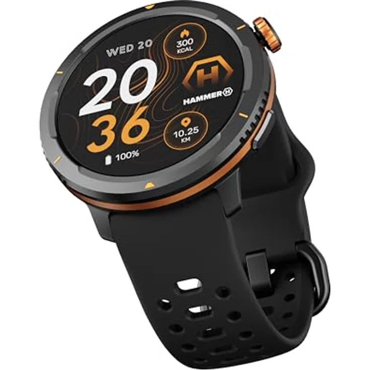 HAMMER, HAMMER Watch 2 Lite Smartwatch mit Sportmodi und Gesundheits-Tracking, Schwarz – Bild 7