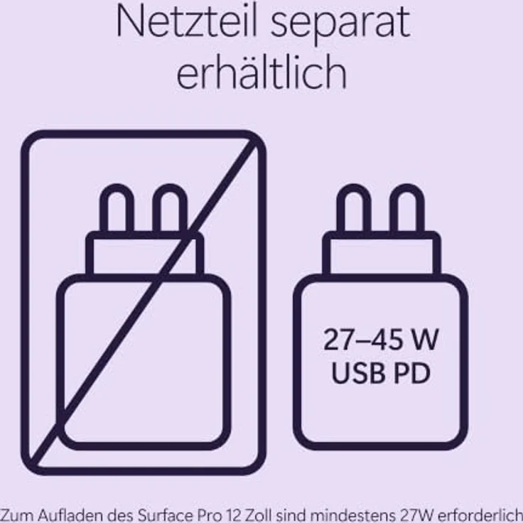 Microsoft Surface Pro 12" 2. Generation - EP2-74799, 12" Touchscreen, Snapdragon X2 Plus, 16GB RAM, 512GB UFS, Windows 11 Home, violet – Bild 7