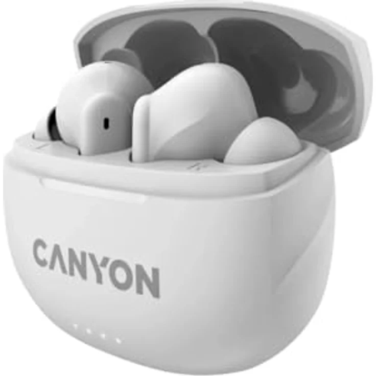 CANYON Bluetooth Headset TWS-8 weiß, 13-mm-Lautsprecher, Umgebungsgeräuschunterdrückung – Bild 2