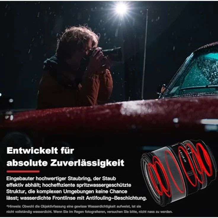 Viltrox 27mm f1.2 Objektiv AF APS-C Pro Level AF Weitwinkel Große Blende Objektiv Kompatibel mit Fuji X-Mount Kameras X-T5 X-T4 X-T3 X-H2S X-H2 X-S10 X-T200 X-H1 X-PRO3 X-PRO2 – Bild 5