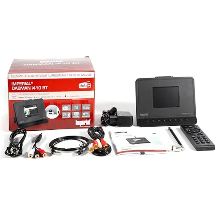 Imperial DABMAN i410 BT Internetradio/DAB+ Adapter optimal für HiFi-Anlagen (Stereo Sound, Internet/DAB+/ FM, Bluetooth Senden + Empfangen, Hotelmodus, Streaming, UPnP, WLAN, USB Recording) schwarz – Bild 5